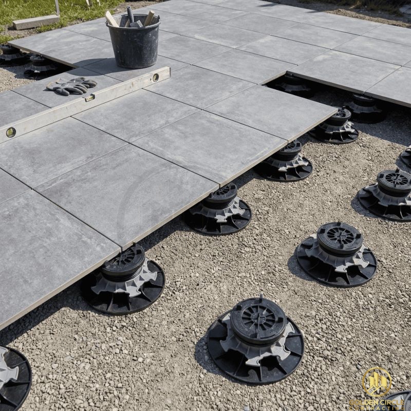 Pedestal tile supply and installation in Vancouver